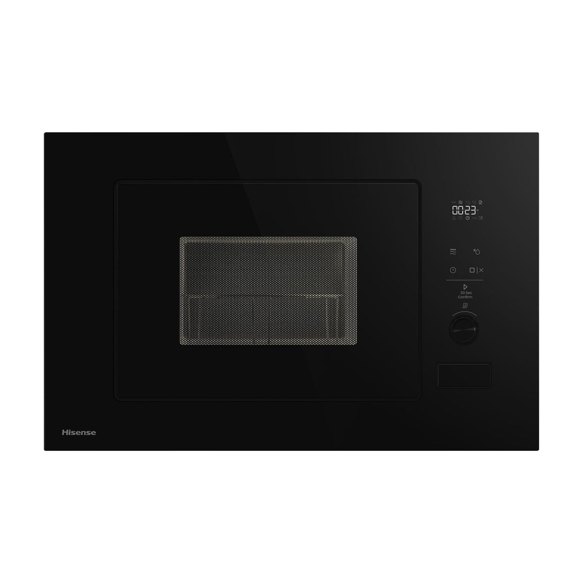 Microondas integrable Hisense BIM320G52BG de 20 l con grill y cristal negro
