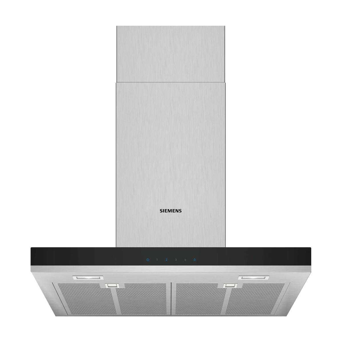 Campana decorativa Siemens LC67BHM50 de 60 cm en inox con iluminación LED