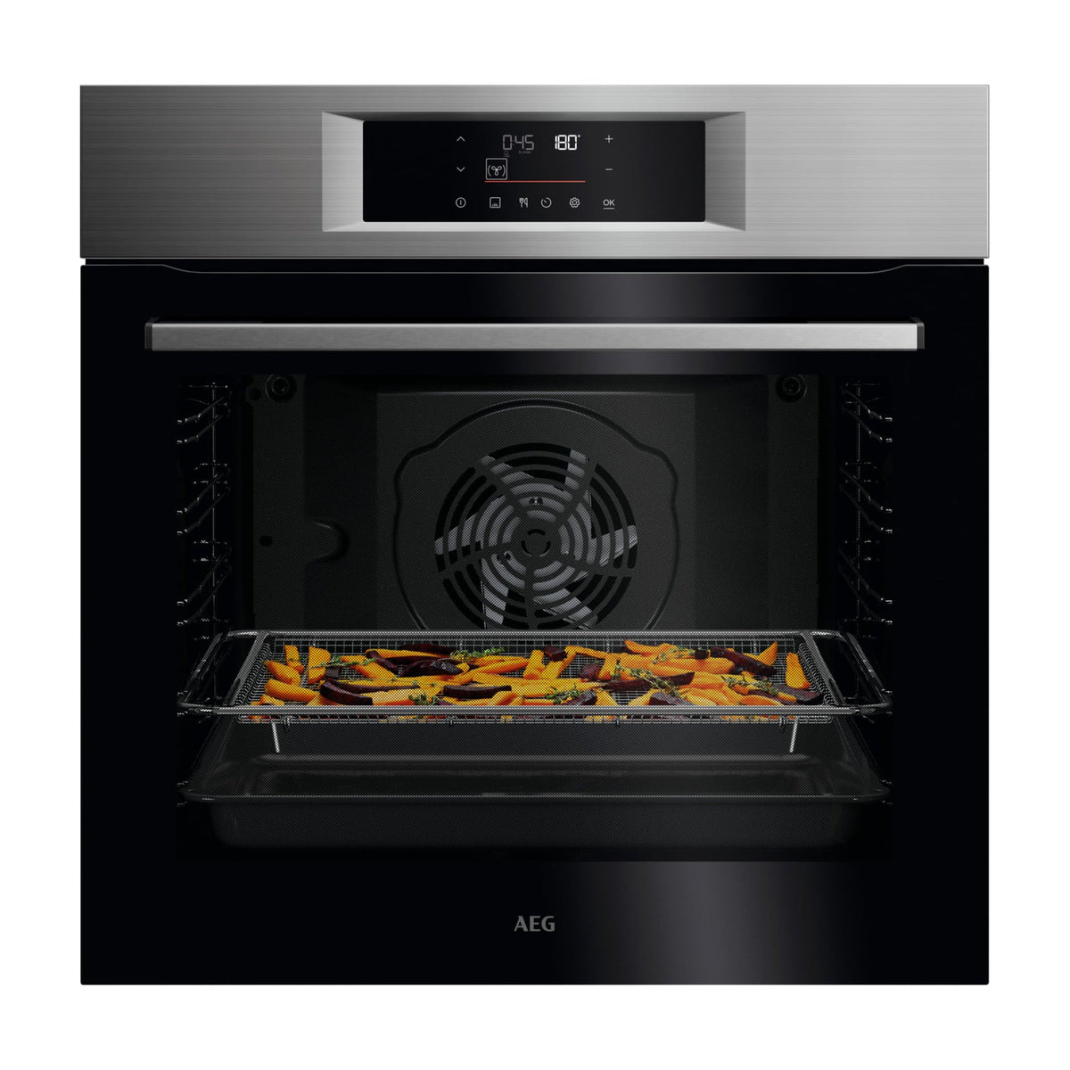Horno multifunción AEG GU5PB43FPM pirolítico de 72 l con AirFry