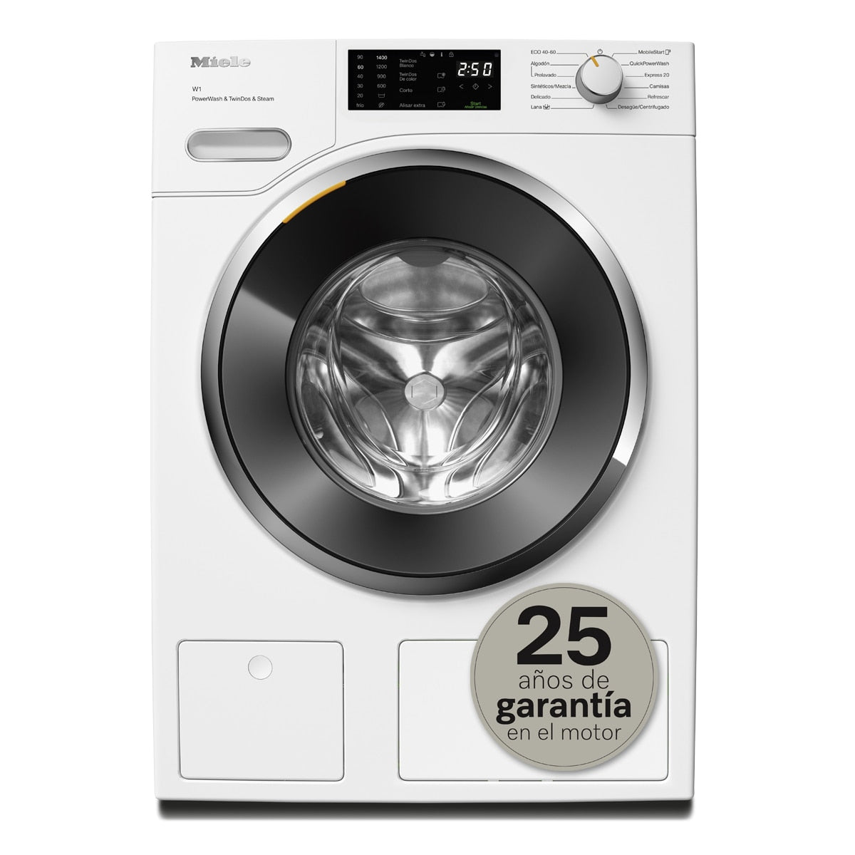 Lavadora Miele 9 kg / 1.400 rpm - WWG880WCS E LW - Blanco loto