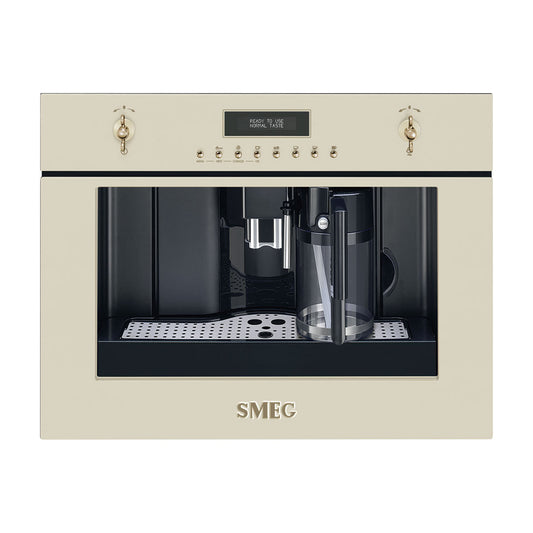 Smeg CMS8451P built-in coffee machine in cream