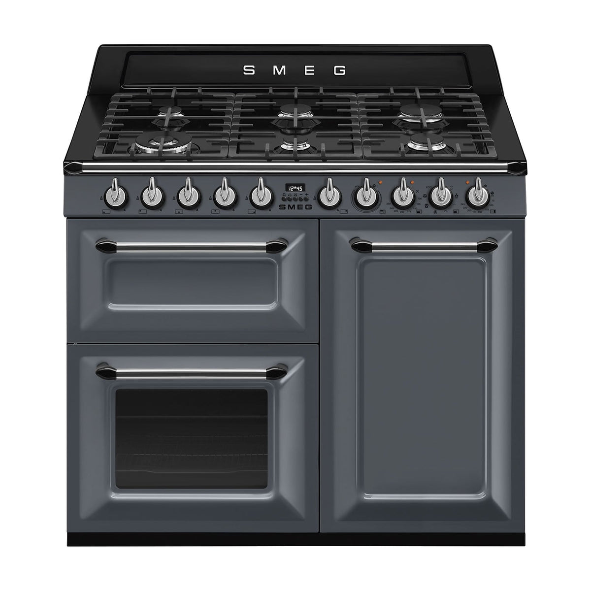 Cocina de gas Smeg TR103GR de 100 cm con tres hornos eléctricos