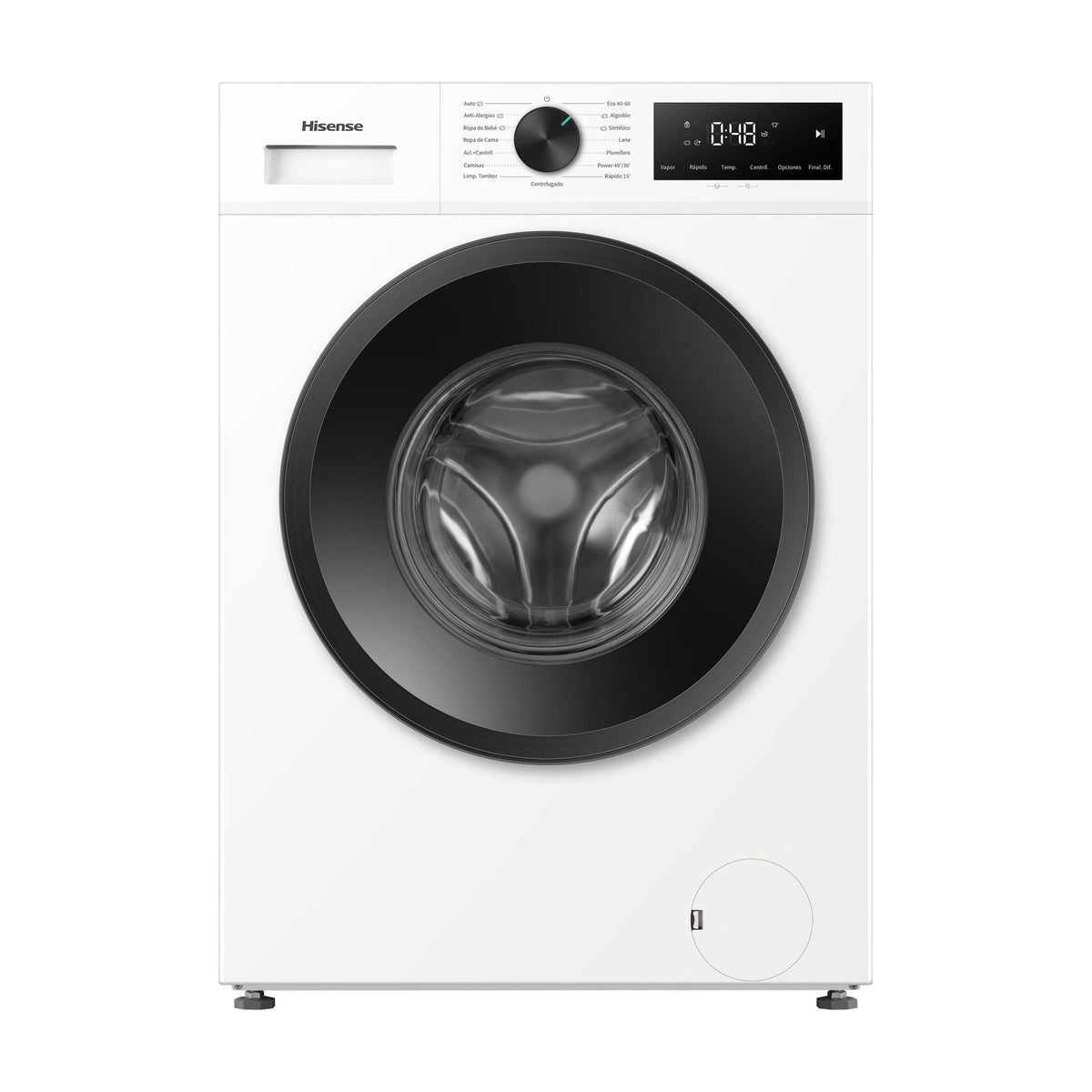 Lavadora de carga frontal Hisense WF1I1342BWM de 13 kg y 1400 rpm