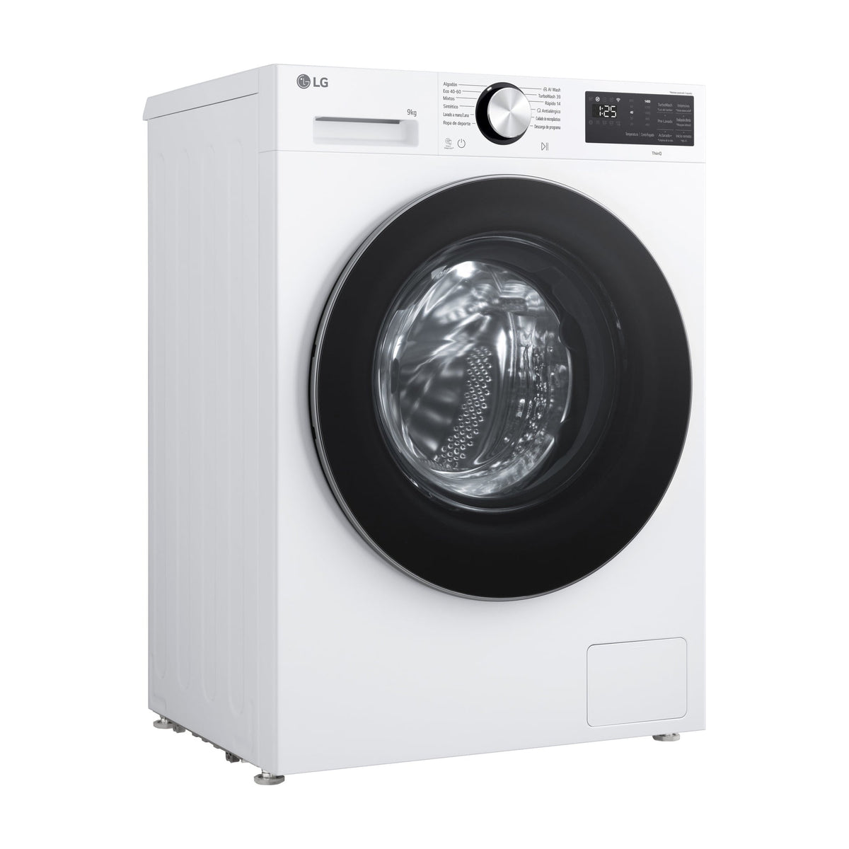 Lavadora LG F4X5009TLC de carga frontal, 9 kg y 1400 rpm