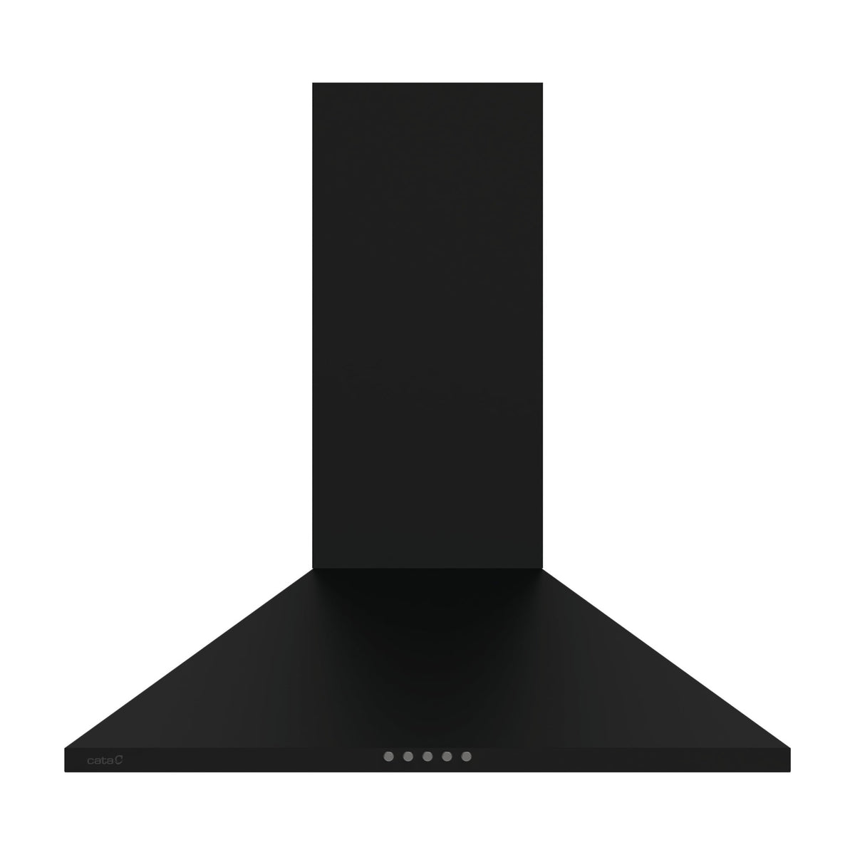 Campana decorativa CATA VK 6000 BK de 60 cm, negra con iluminación LED