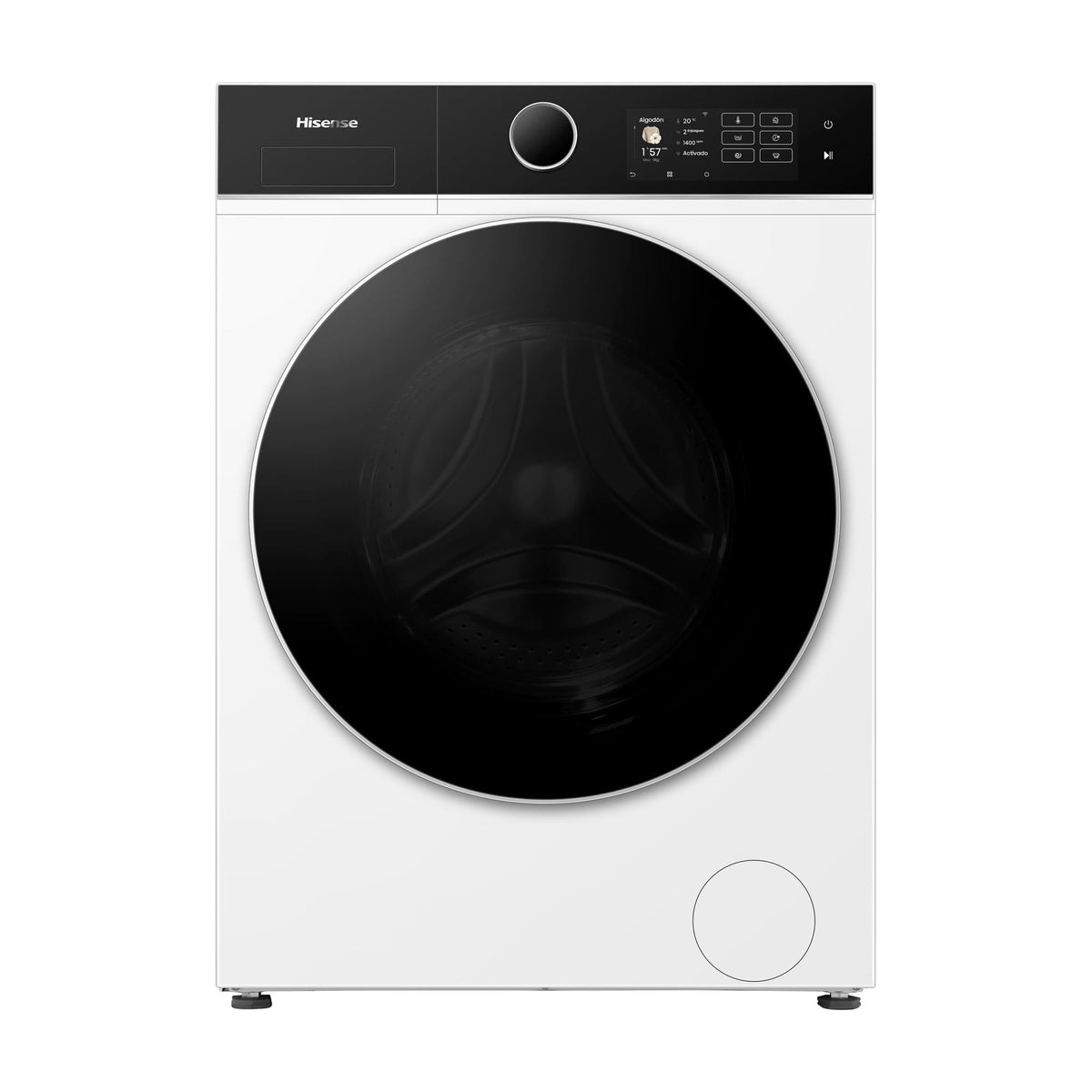 Lavadora Hisense WF5i9043BWFS de 9 kg y 1400 rpm